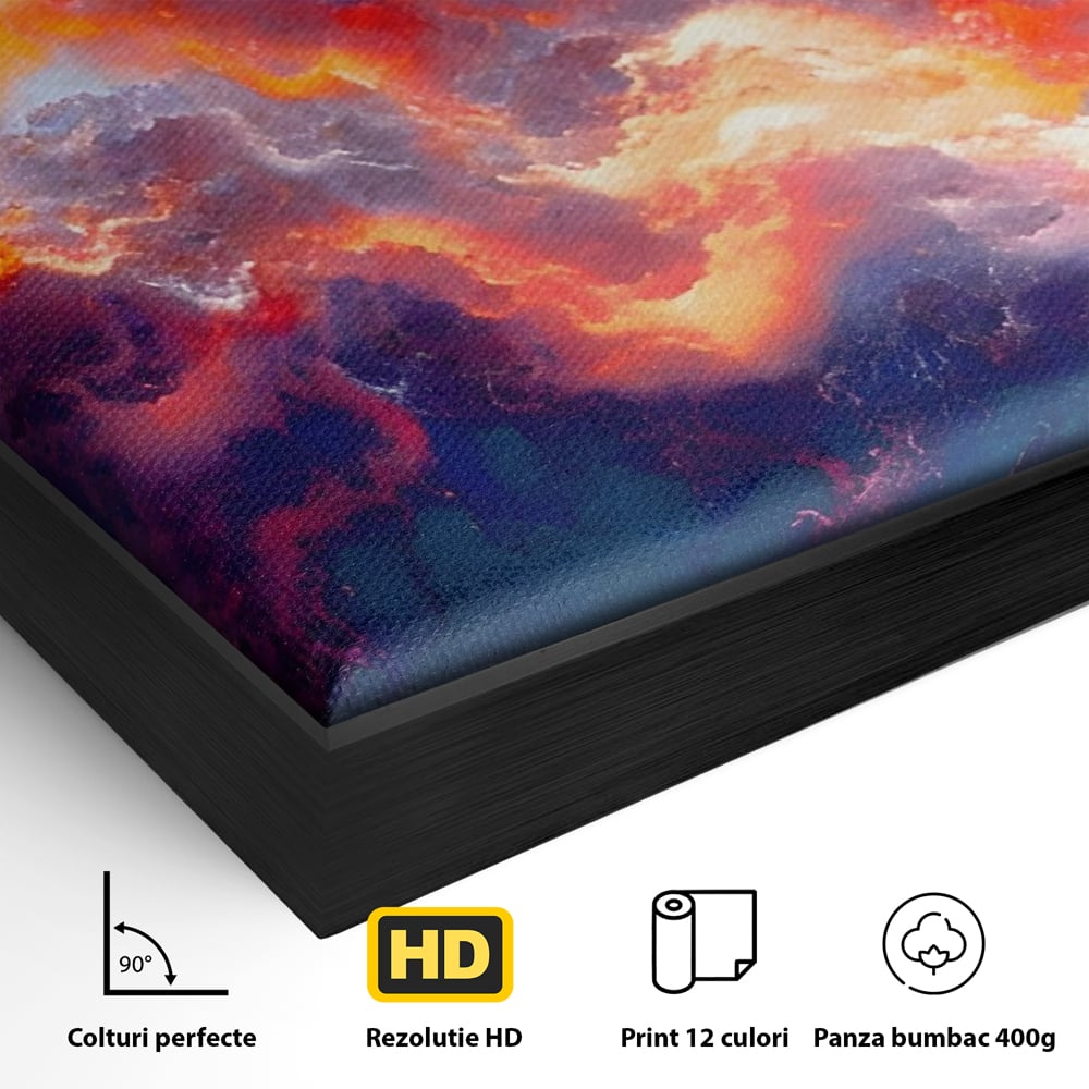 Tablou Canvas Premium LuxCanva® A1212, Colorful , Colorat, Multicolor, Abstract, Dormitor, Culori Vibrante
