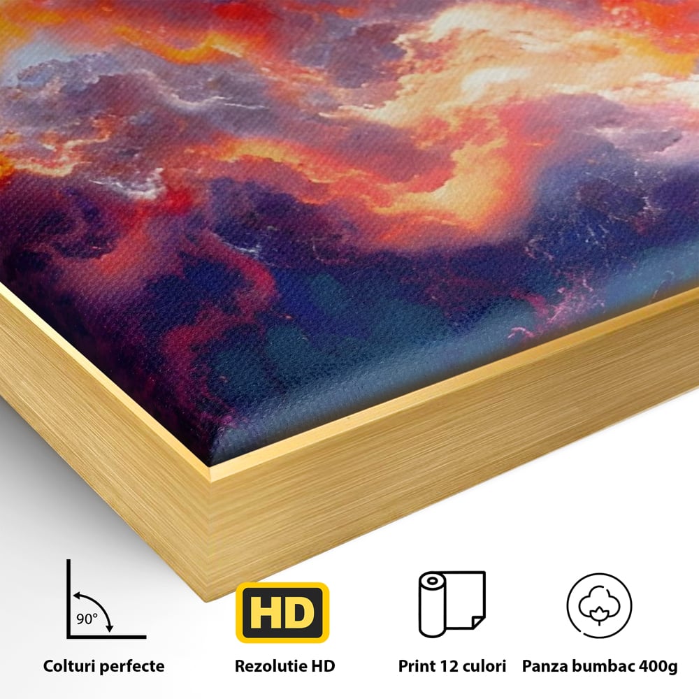 Tablou Canvas Premium LuxCanva® A1212, Colorful , Colorat, Multicolor, Abstract, Dormitor, Culori Vibrante