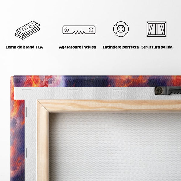 Tablou Canvas Premium LuxCanva® A1212, Colorful , Colorat, Multicolor, Abstract, Dormitor, Culori Vibrante