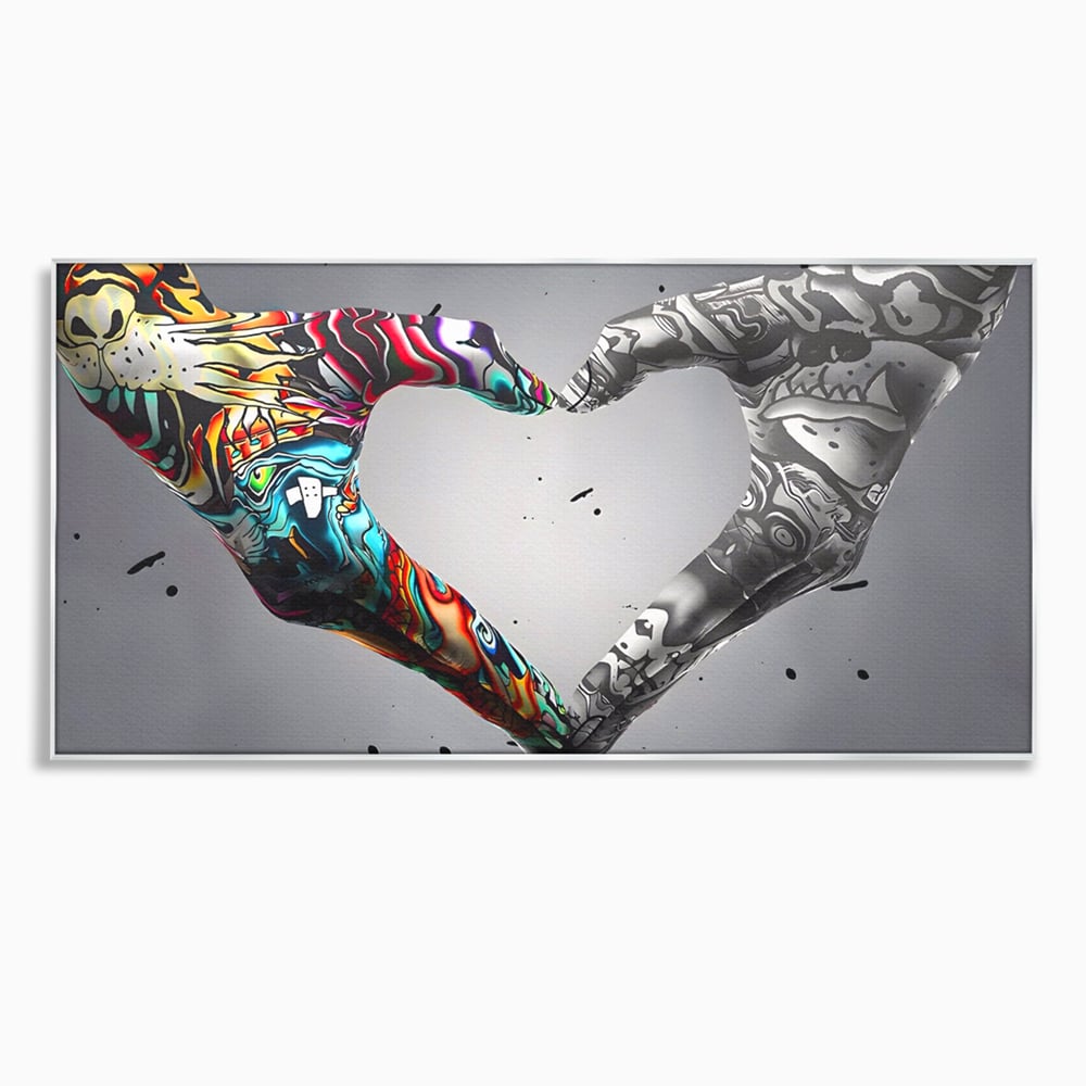 Leinwandbilder Premium LuxCanva® A1215, Herz Hände , Dekorativ, Herz, Wohnen, Liebe, Schlafzimmer, Lebendige Farben