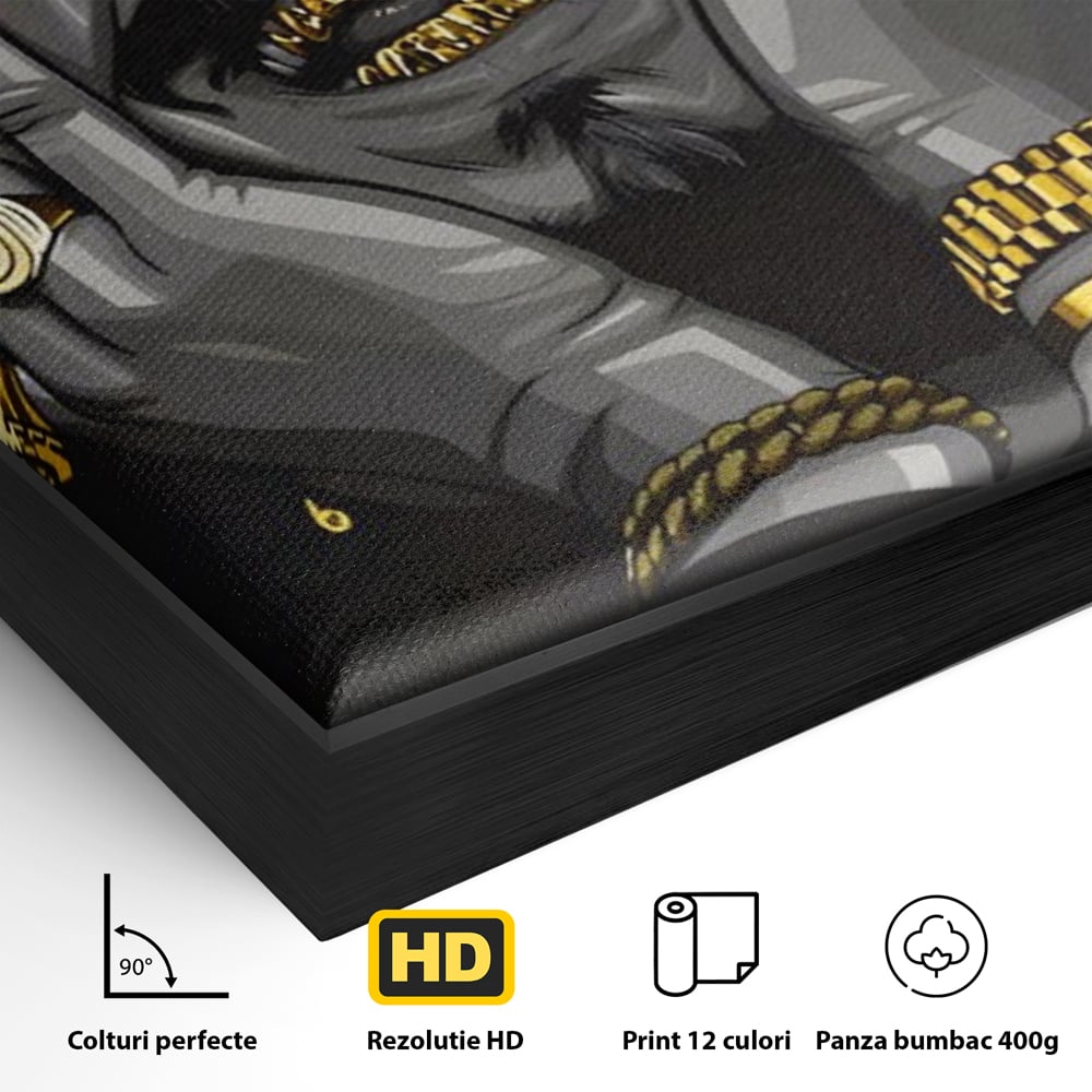 Tablou Canvas Premium LuxCanva® A1221, Post Malone , Decorativ, Living, Austin Richard Post, Rapper, Cantaret, Studio, Culori Vibrante