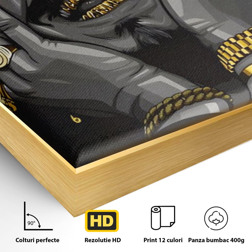 Tablou Canvas Premium LuxCanva® A1221, Post Malone , Decorativ, Living, Austin Richard Post, Rapper, Cantaret, Studio, Culori Vibrante
