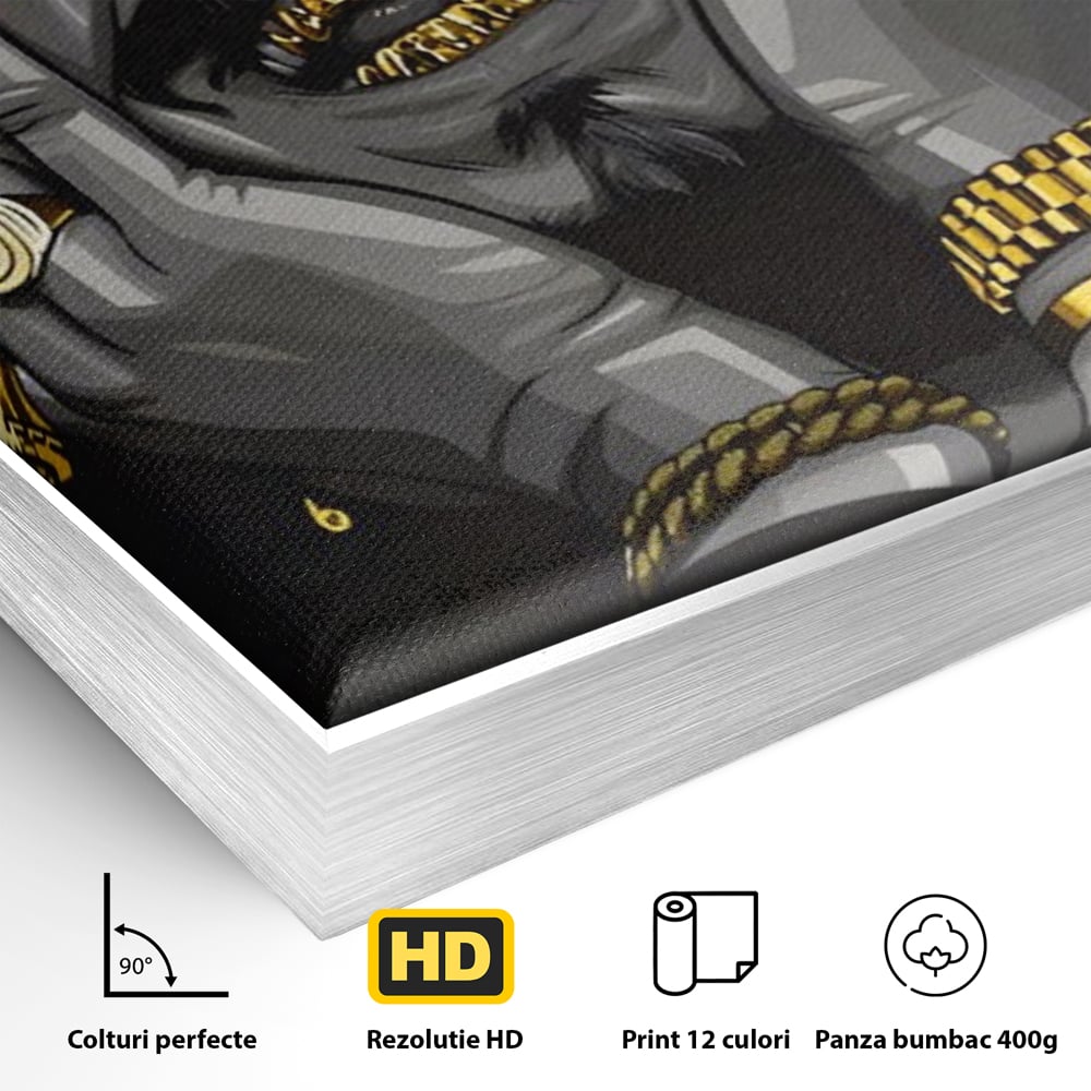 Tablou Canvas Premium LuxCanva® A1221, Post Malone , Decorativ, Living, Austin Richard Post, Rapper, Cantaret, Studio, Culori Vibrante