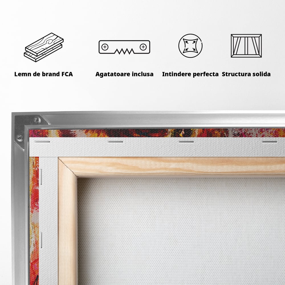 Tablou Canvas Premium LuxCanva® A1222, Mr. Gorilla , Decorativ, Gorila, Graffiti, Trabuc, Living, Culori Vibrante