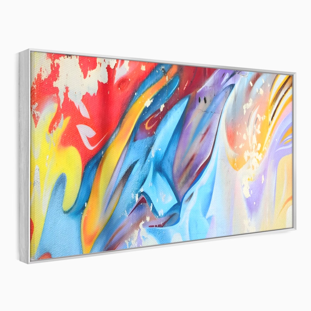 Tablou Canvas Premium LuxCanva® A1223, Multicolor , Decorativ, Dormitor, Colorat, Abstract, Albastru, Living, Culori Vibrante