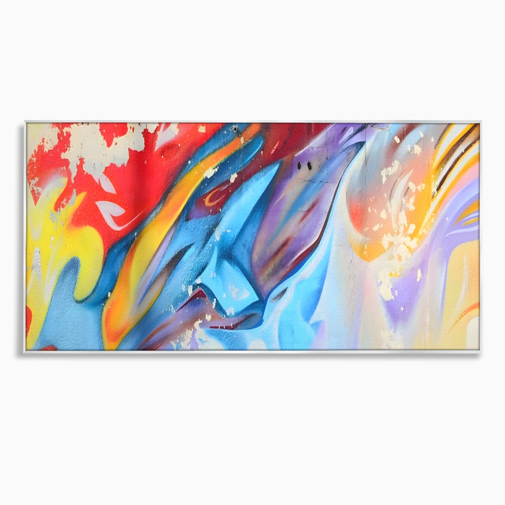 Tablou Canvas Premium LuxCanva® A1223, Multicolor , Decorativ, Dormitor, Colorat, Abstract, Albastru, Living, Culori Vibrante