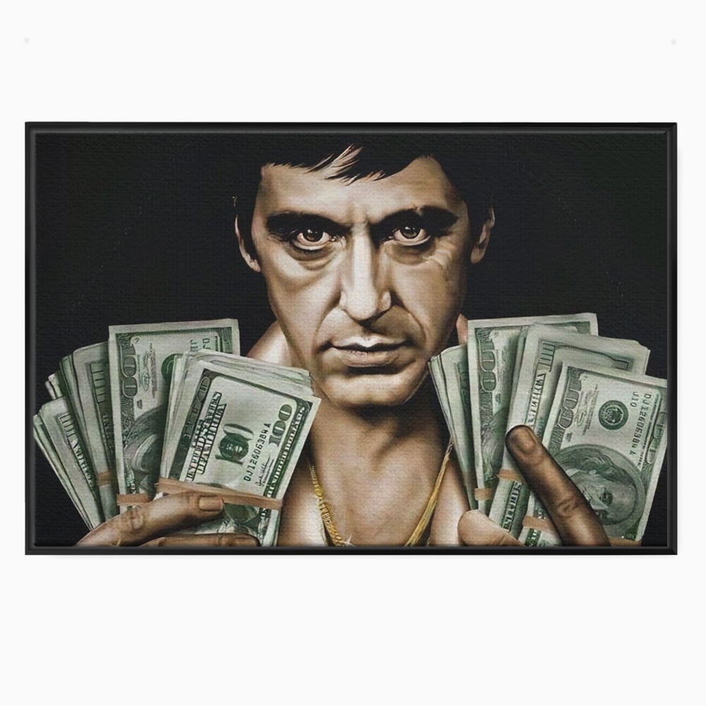 Leinwandbilder Leinwandbilder Premium LuxCanva® A1226, Al Pacino , Dekorativ, Wohnen, Tony Montana, Scarface, Film, Schauspieler, Dollar, Kräftige Farben