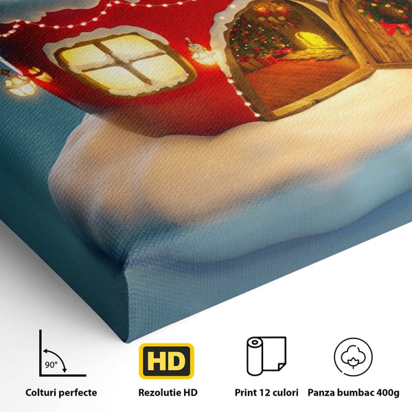 Tablou Canvas Premium LuxCanva® A1230, Christmas Mug , Decorativ, Dormitor, Craciun, Sarbaori, Brad, Cana, Living, Culori Vibrante