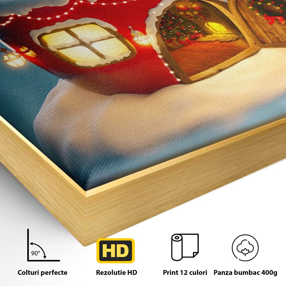 Tablou Canvas Premium LuxCanva® A1230, Christmas Mug , Decorativ, Dormitor, Craciun, Sarbaori, Brad, Cana, Living, Culori Vibrante