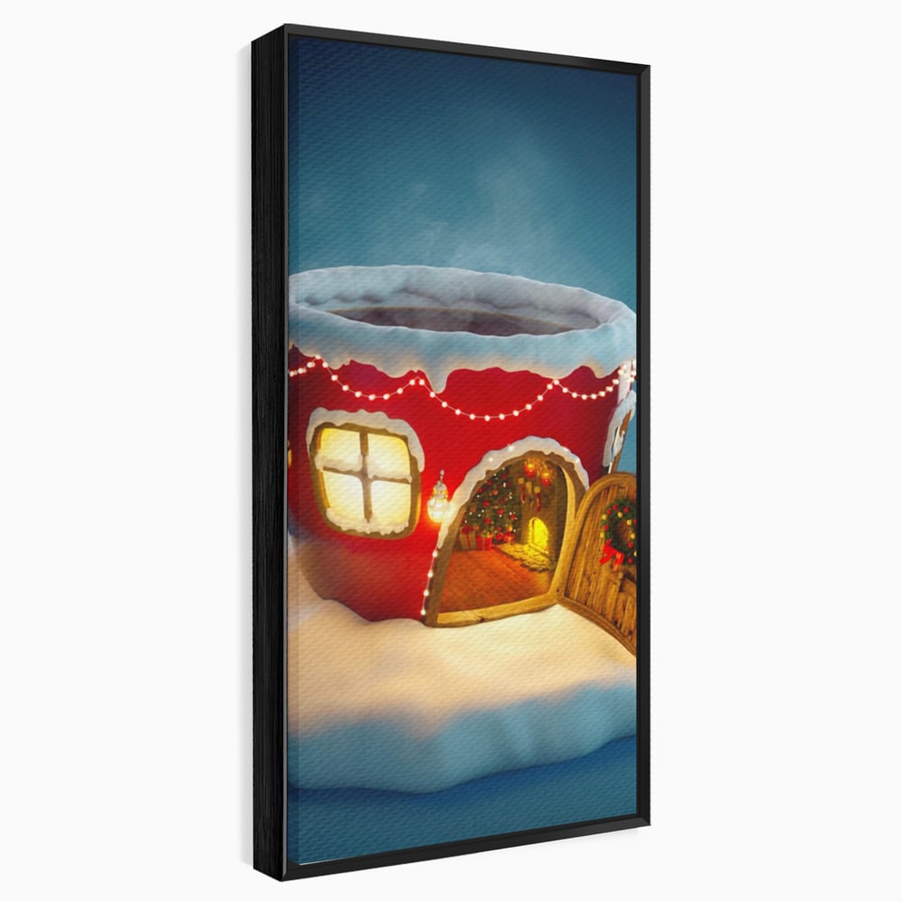 Tablou Canvas Premium LuxCanva® A1230, Christmas Mug , Decorativ, Dormitor, Craciun, Sarbaori, Brad, Cana, Living, Culori Vibrante