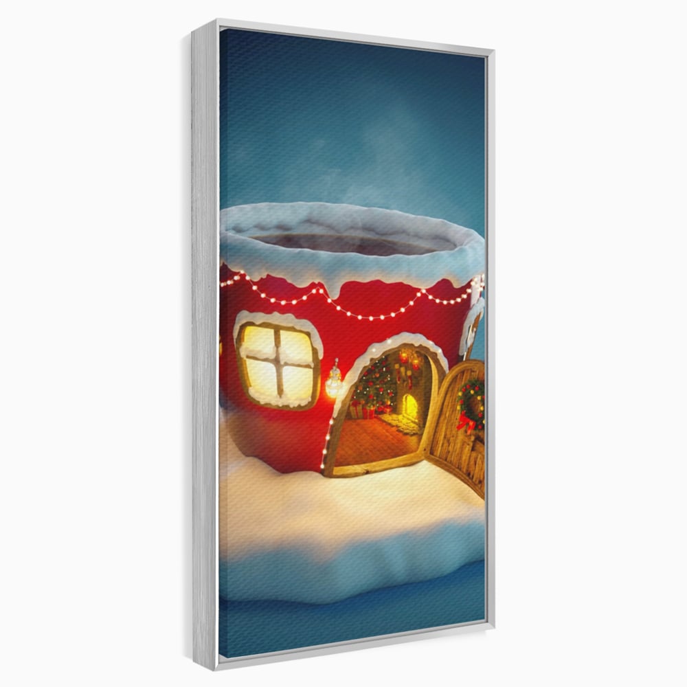 Tablou Canvas Premium LuxCanva® A1230, Christmas Mug , Decorativ, Dormitor, Craciun, Sarbaori, Brad, Cana, Living, Culori Vibrante