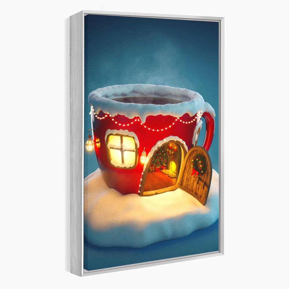 Tablou Canvas Premium LuxCanva® A1230, Christmas Mug , Decorativ, Dormitor, Craciun, Sarbaori, Brad, Cana, Living, Culori Vibrante