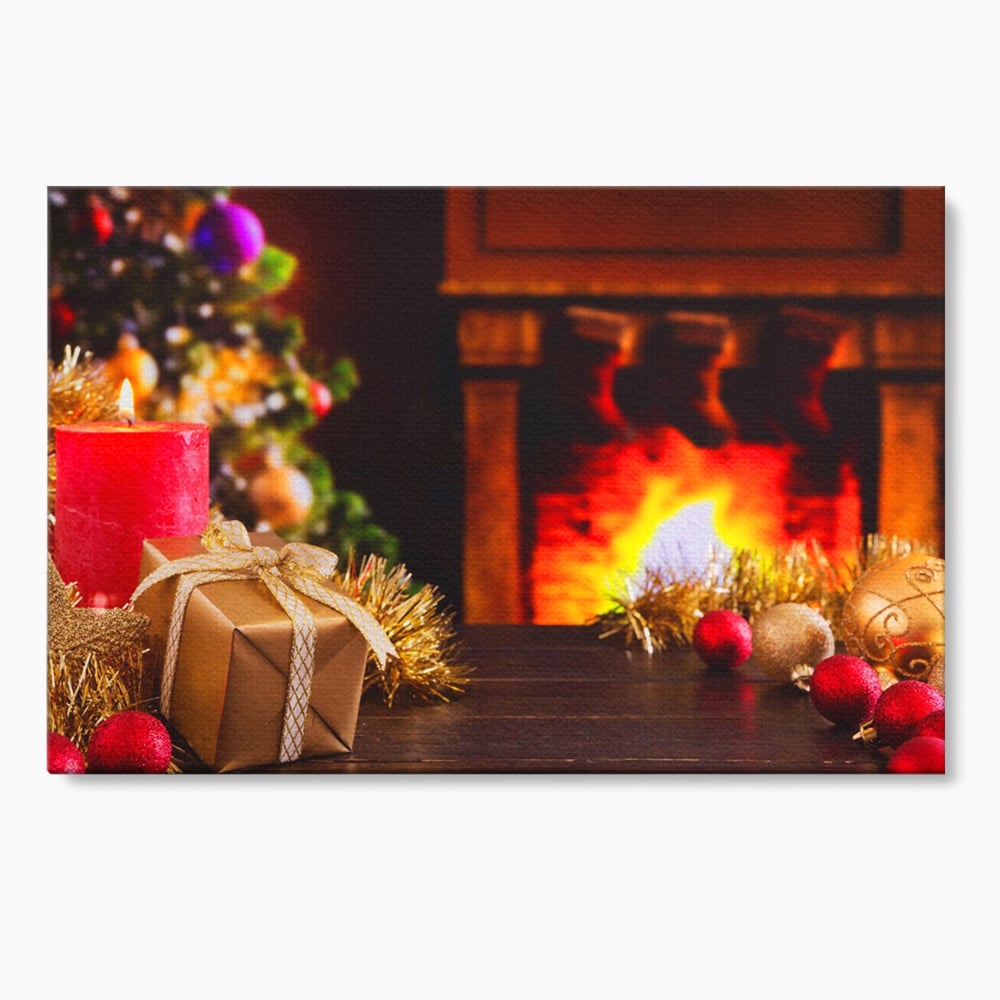 Tablou Canvas Premium LuxCanva® A1231, Christmas Gift , Decorativ, Dormitor, Craciun, Sarbaori, Brad, Cadouri, Globuri, Living, Culori Vibrante