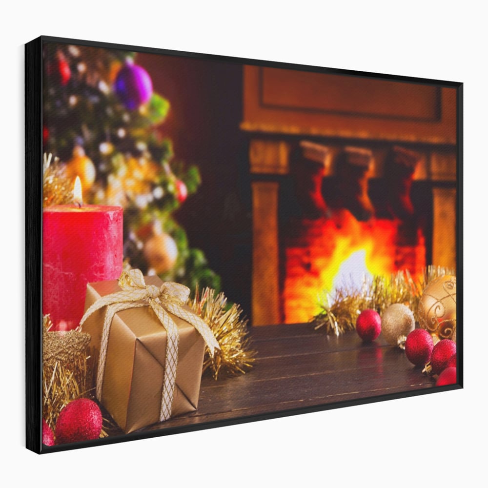 Tablou Canvas Premium LuxCanva® A1231, Christmas Gift , Decorativ, Dormitor, Craciun, Sarbaori, Brad, Cadouri, Globuri, Living, Culori Vibrante
