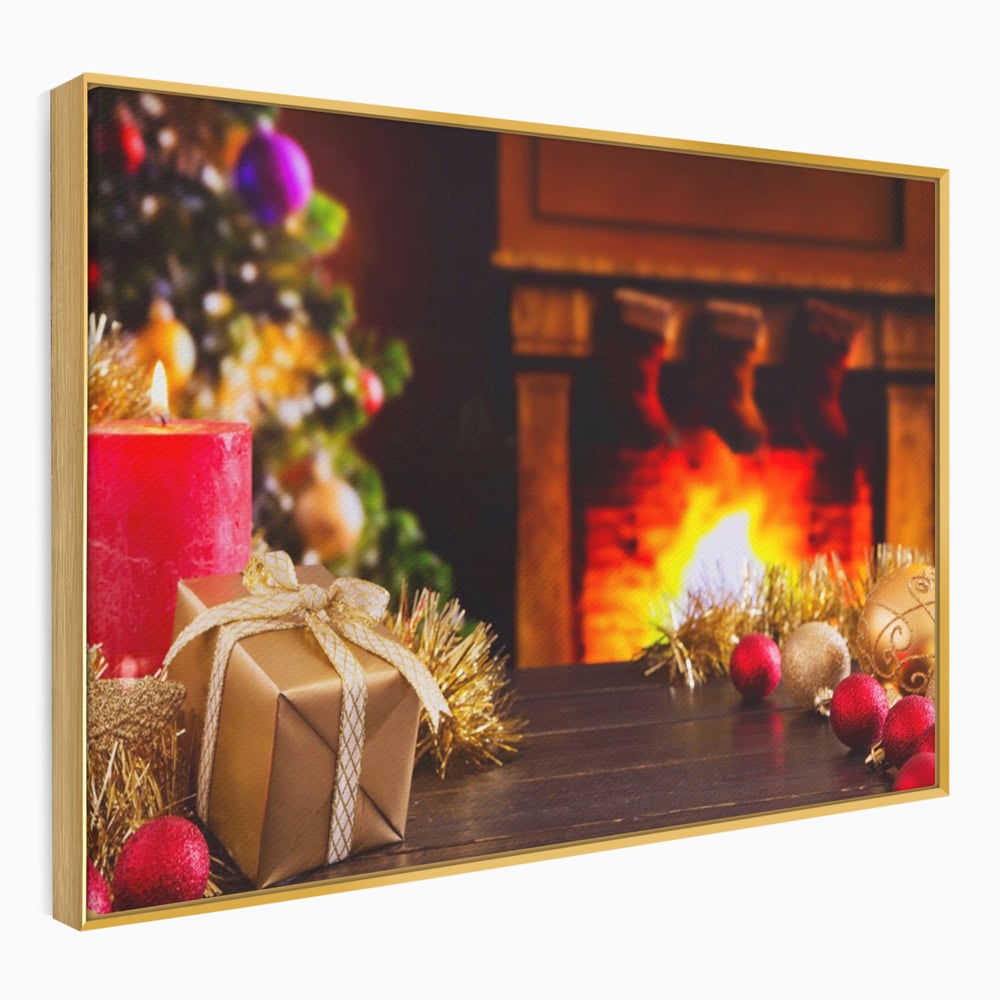 Tablou Canvas Premium LuxCanva® A1231, Christmas Gift , Decorativ, Dormitor, Craciun, Sarbaori, Brad, Cadouri, Globuri, Living, Culori Vibrante