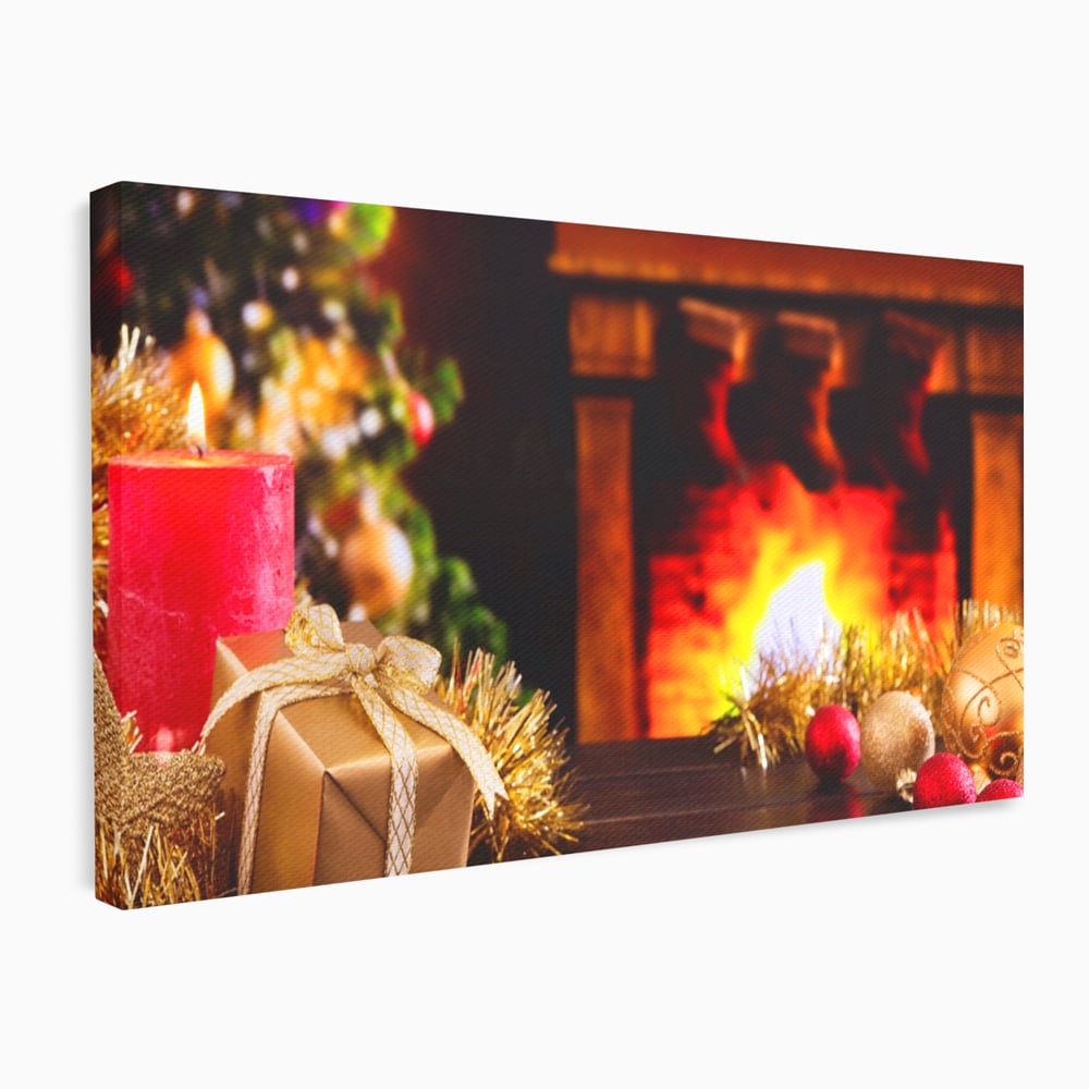 Tablou Canvas Premium LuxCanva® A1231, Christmas Gift , Decorativ, Dormitor, Craciun, Sarbaori, Brad, Cadouri, Globuri, Living, Culori Vibrante