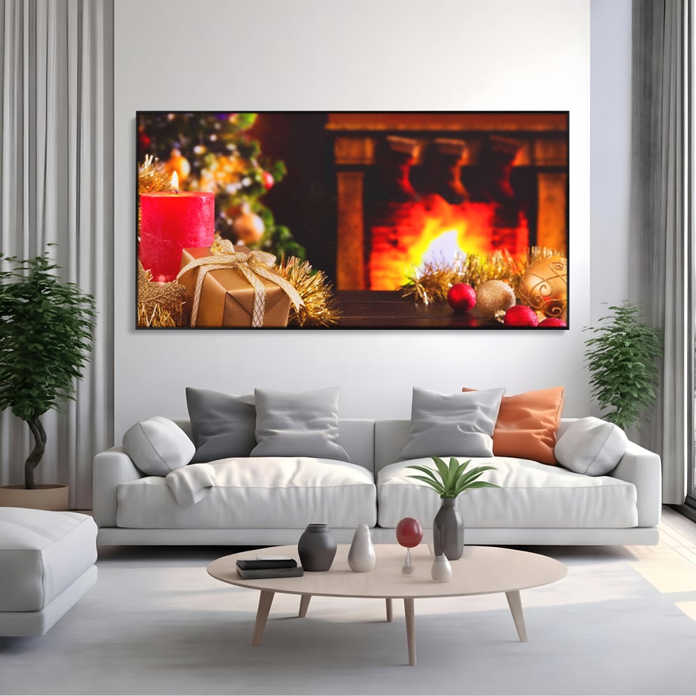 Tablou Canvas Premium LuxCanva® A1231, Christmas Gift , Decorativ, Dormitor, Craciun, Sarbaori, Brad, Cadouri, Globuri, Living, Culori Vibrante