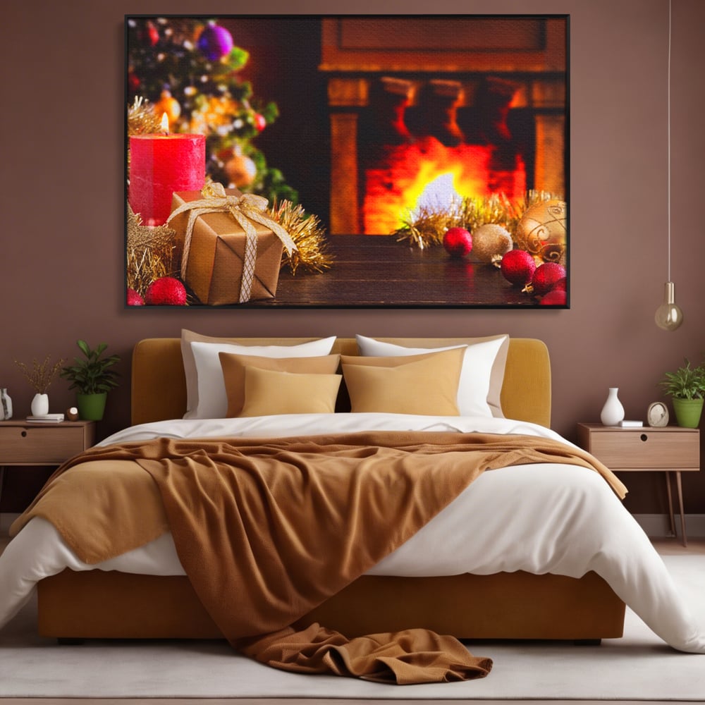 Tablou Canvas Premium LuxCanva® A1231, Christmas Gift , Decorativ, Dormitor, Craciun, Sarbaori, Brad, Cadouri, Globuri, Living, Culori Vibrante