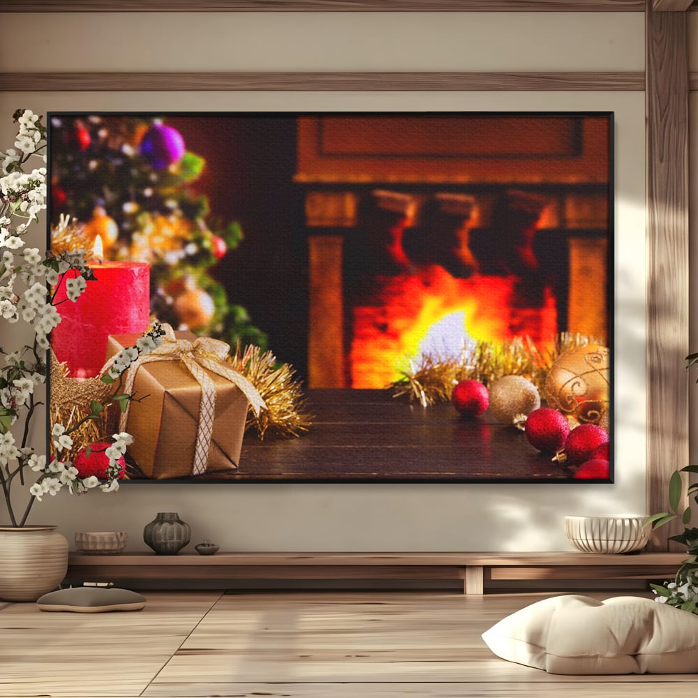 Tablou Canvas Premium LuxCanva® A1231, Christmas Gift , Decorativ, Dormitor, Craciun, Sarbaori, Brad, Cadouri, Globuri, Living, Culori Vibrante