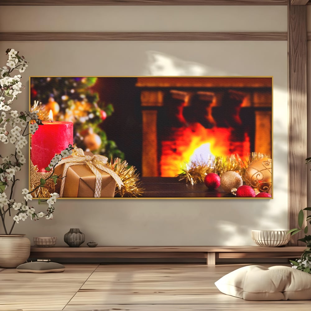 Tablou Canvas Premium LuxCanva® A1231, Christmas Gift , Decorativ, Dormitor, Craciun, Sarbaori, Brad, Cadouri, Globuri, Living, Culori Vibrante