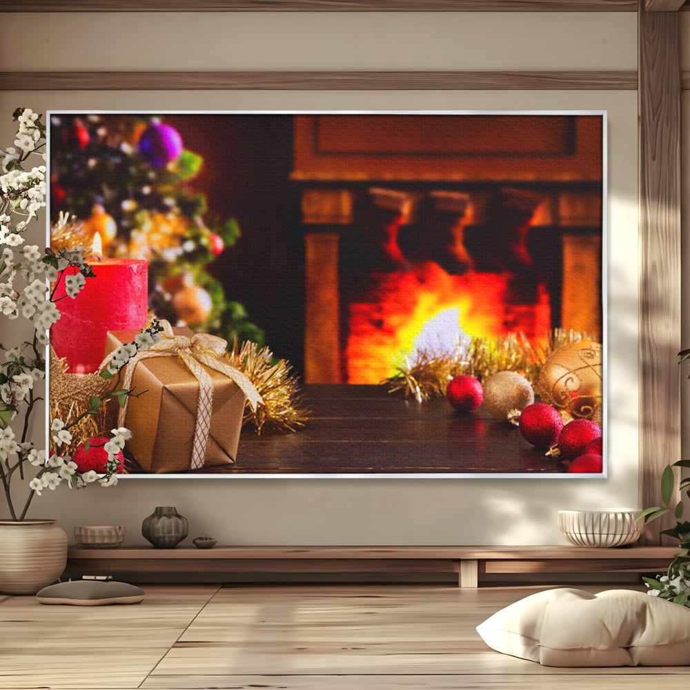 Tablou Canvas Premium LuxCanva® A1231, Christmas Gift , Decorativ, Dormitor, Craciun, Sarbaori, Brad, Cadouri, Globuri, Living, Culori Vibrante
