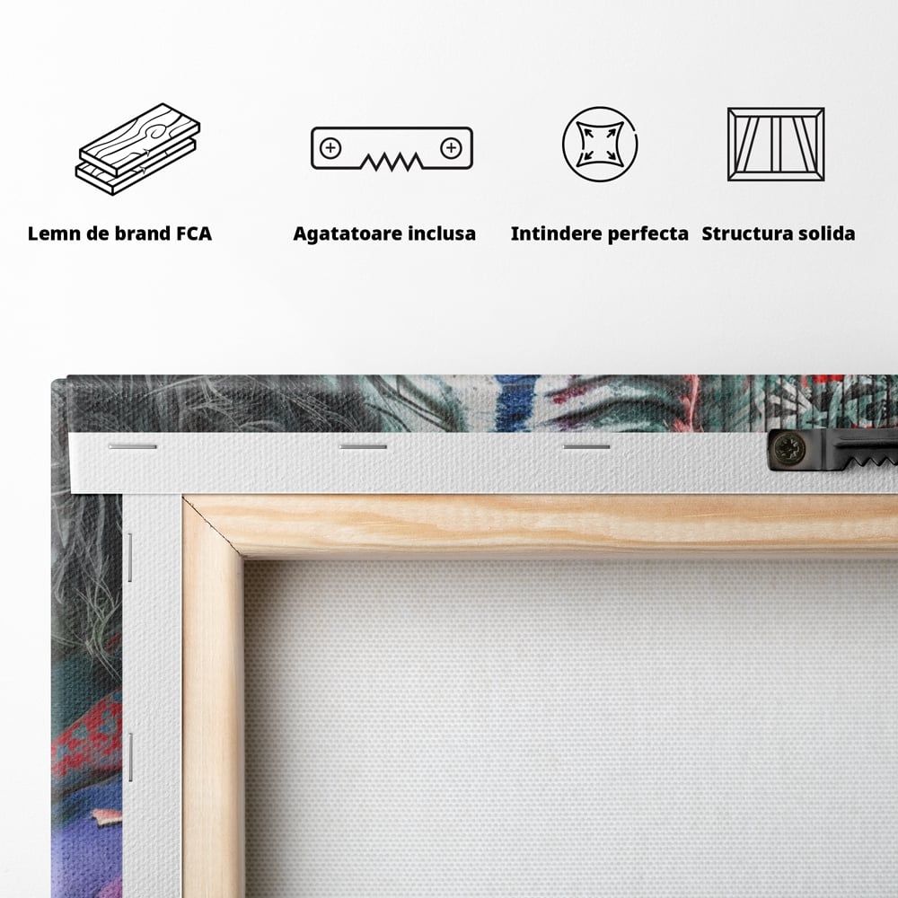 Leinwandbilder Premium LuxCanva® A1235, Warum so ernst, Dekorativ, Wohnen, Joker, Film, Schauspieler, Thriller, Schlafzimmer, Kräftige Farben