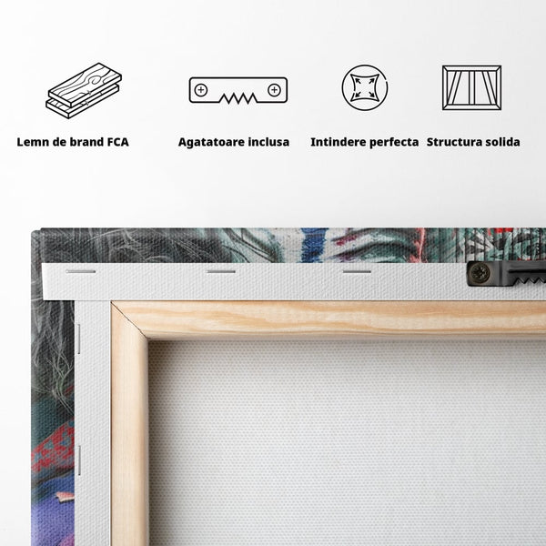 Tablou Canvas Premium LuxCanva® A1235, Why So Serios? , Decorativ, Living, Joker, Film, Actor, Thriller, Dormitor, Culori Vibrante