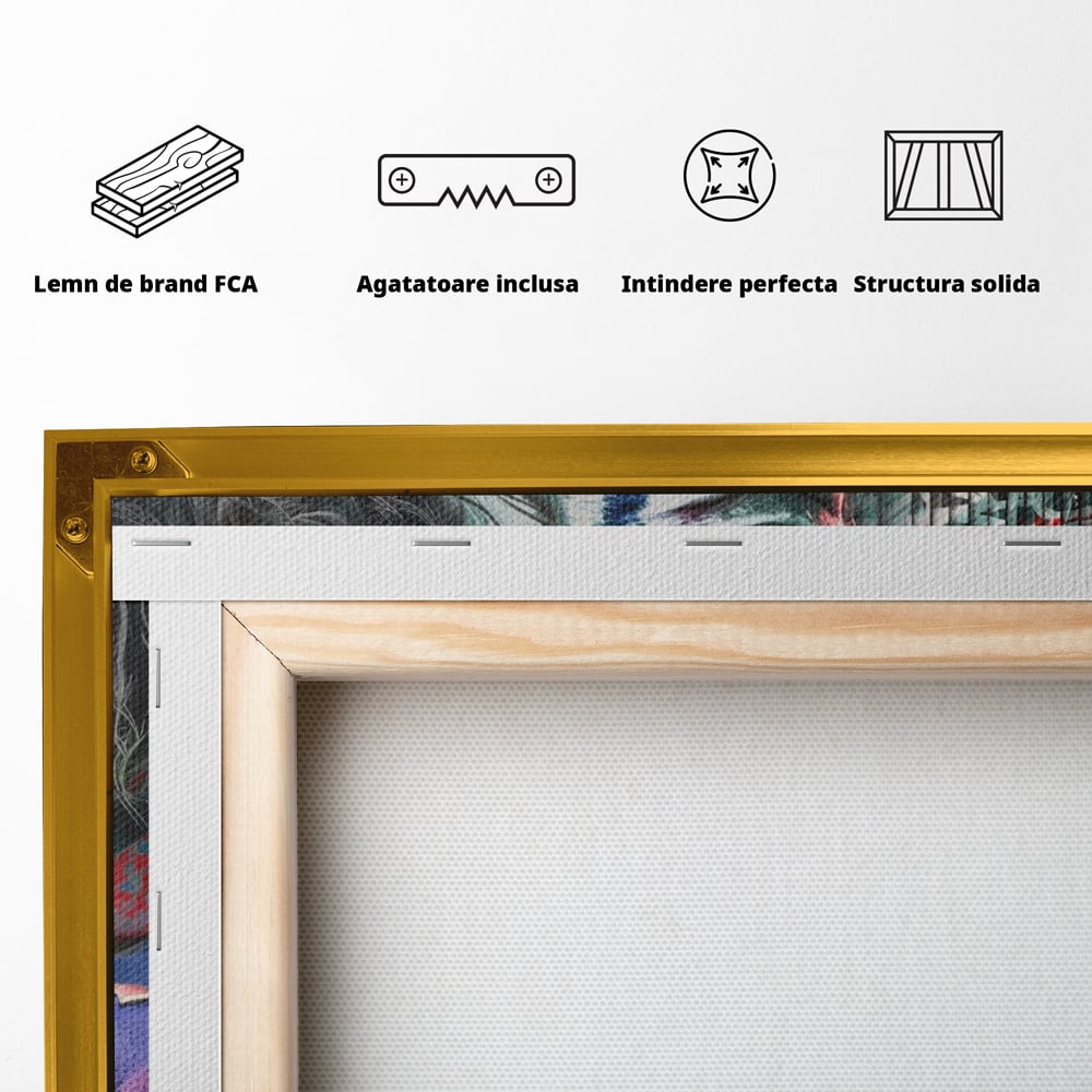 Leinwandbilder Premium LuxCanva® A1235, Warum so ernst, Dekorativ, Wohnen, Joker, Film, Schauspieler, Thriller, Schlafzimmer, Kräftige Farben