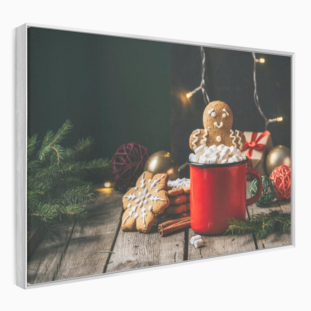 Tablou Canvas Premium LuxCanva® A1238, Christmas Gingerbread , Decorativ, Living, Turta Dulce, Bezele, Biscuiti, Sarbatoare, Dormitor, Culori Vibrante