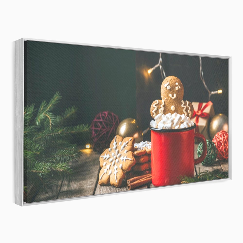 Tablou Canvas Premium LuxCanva® A1238, Christmas Gingerbread , Decorativ, Living, Turta Dulce, Bezele, Biscuiti, Sarbatoare, Dormitor, Culori Vibrante