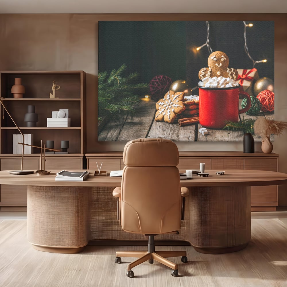 Tablou Canvas Premium LuxCanva® A1238, Christmas Gingerbread , Decorativ, Living, Turta Dulce, Bezele, Biscuiti, Sarbatoare, Dormitor, Culori Vibrante