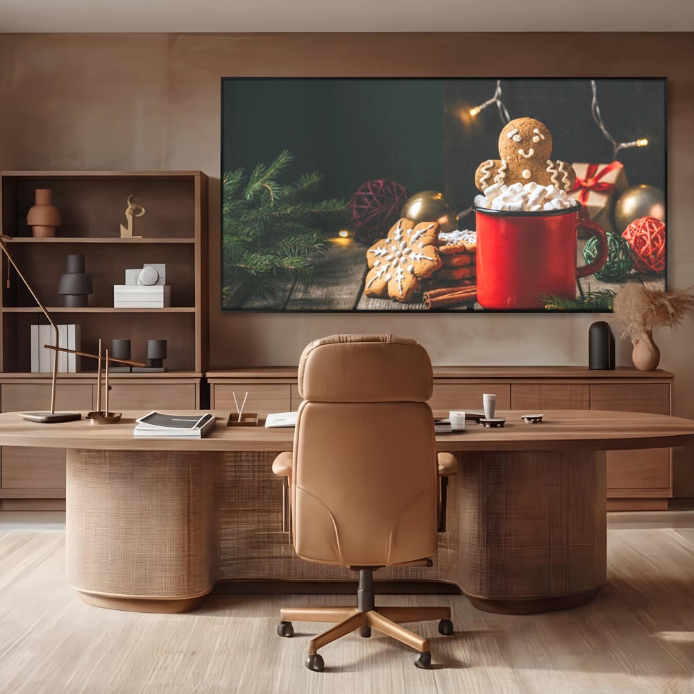 Tablou Canvas Premium LuxCanva® A1238, Christmas Gingerbread , Decorativ, Living, Turta Dulce, Bezele, Biscuiti, Sarbatoare, Dormitor, Culori Vibrante