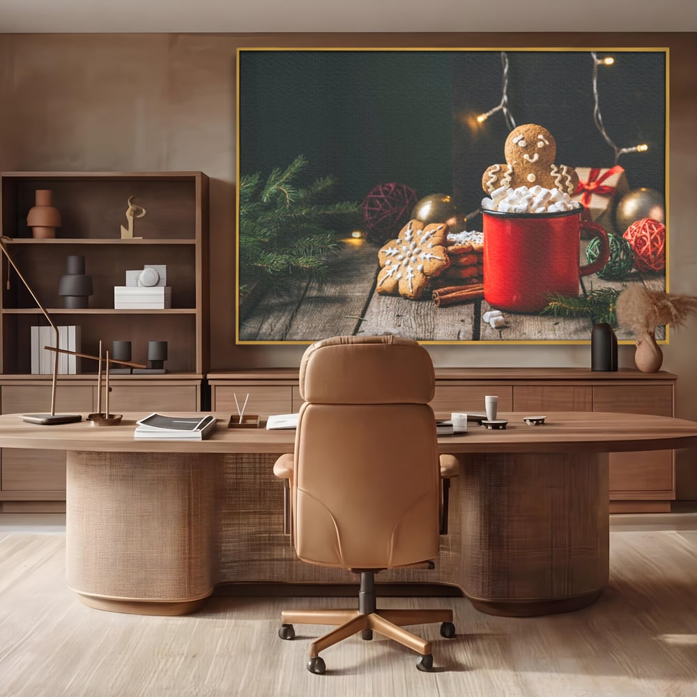 Tablou Canvas Premium LuxCanva® A1238, Christmas Gingerbread , Decorativ, Living, Turta Dulce, Bezele, Biscuiti, Sarbatoare, Dormitor, Culori Vibrante