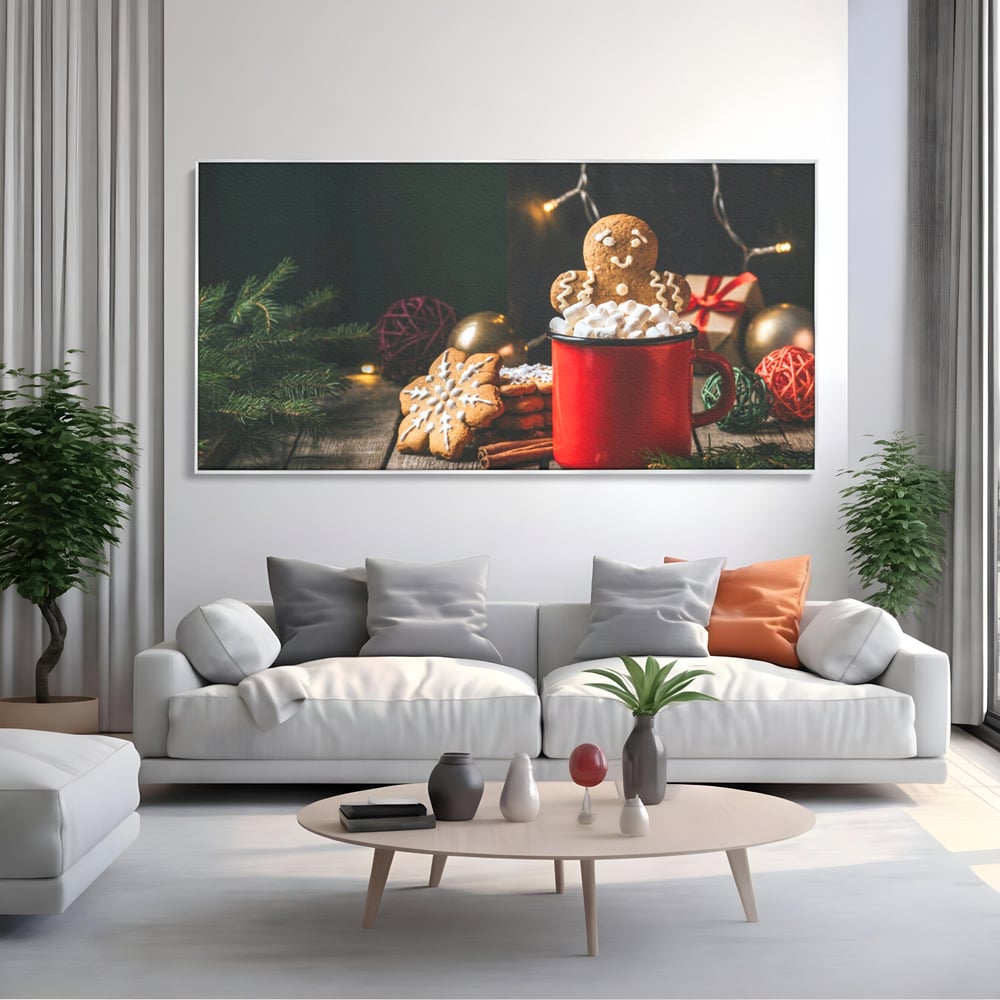 Tablou Canvas Premium LuxCanva® A1238, Christmas Gingerbread , Decorativ, Living, Turta Dulce, Bezele, Biscuiti, Sarbatoare, Dormitor, Culori Vibrante