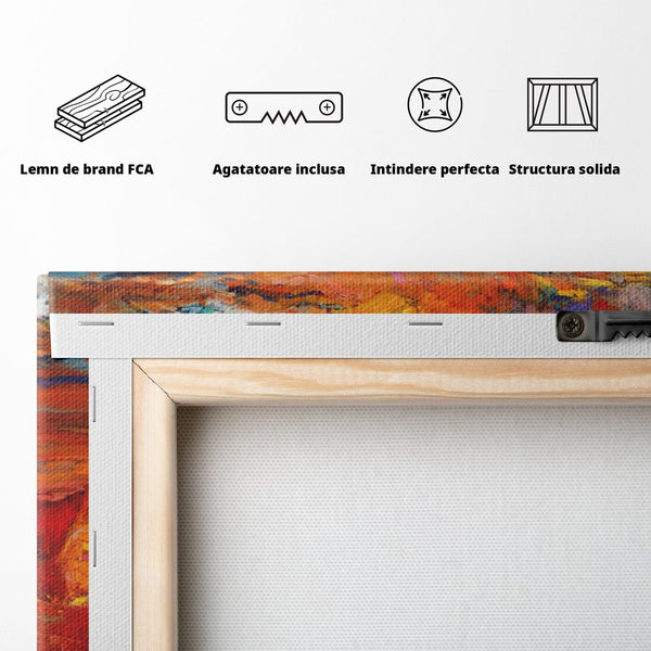 Tablou Canvas Premium LuxCanva® A1252, Barci Parasite, Decorativ, Living, Cer, Barca, Apa, Mare, Portoclaiu, Dormitor, Culori Vibrante