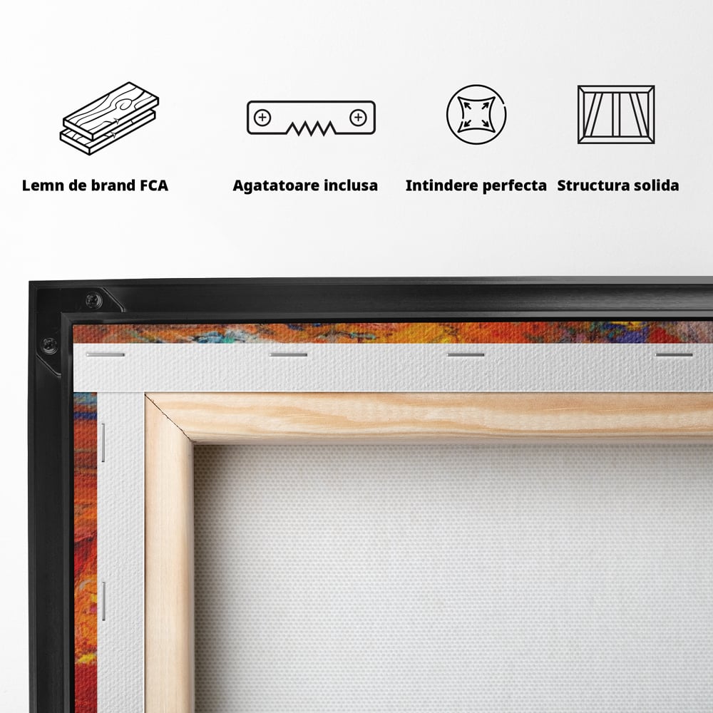 Tablou Canvas Premium LuxCanva® A1252, Barci Parasite, Decorativ, Living, Cer, Barca, Apa, Mare, Portoclaiu, Dormitor, Culori Vibrante
