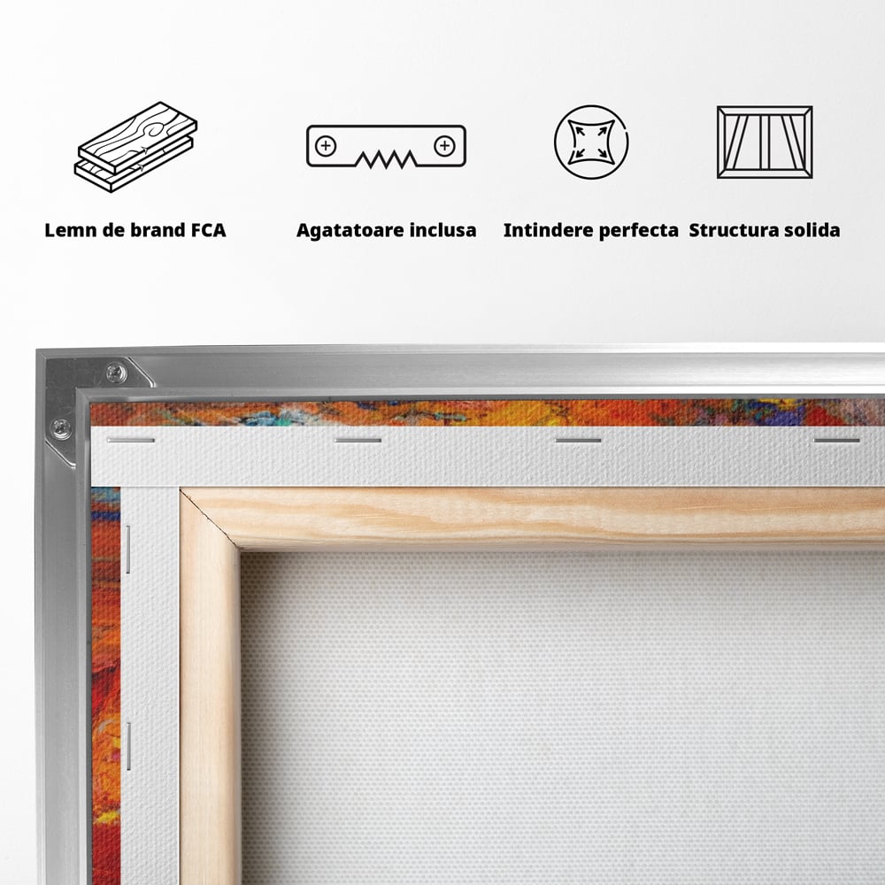 Tablou Canvas Premium LuxCanva® A1252, Barci Parasite, Decorativ, Living, Cer, Barca, Apa, Mare, Portoclaiu, Dormitor, Culori Vibrante