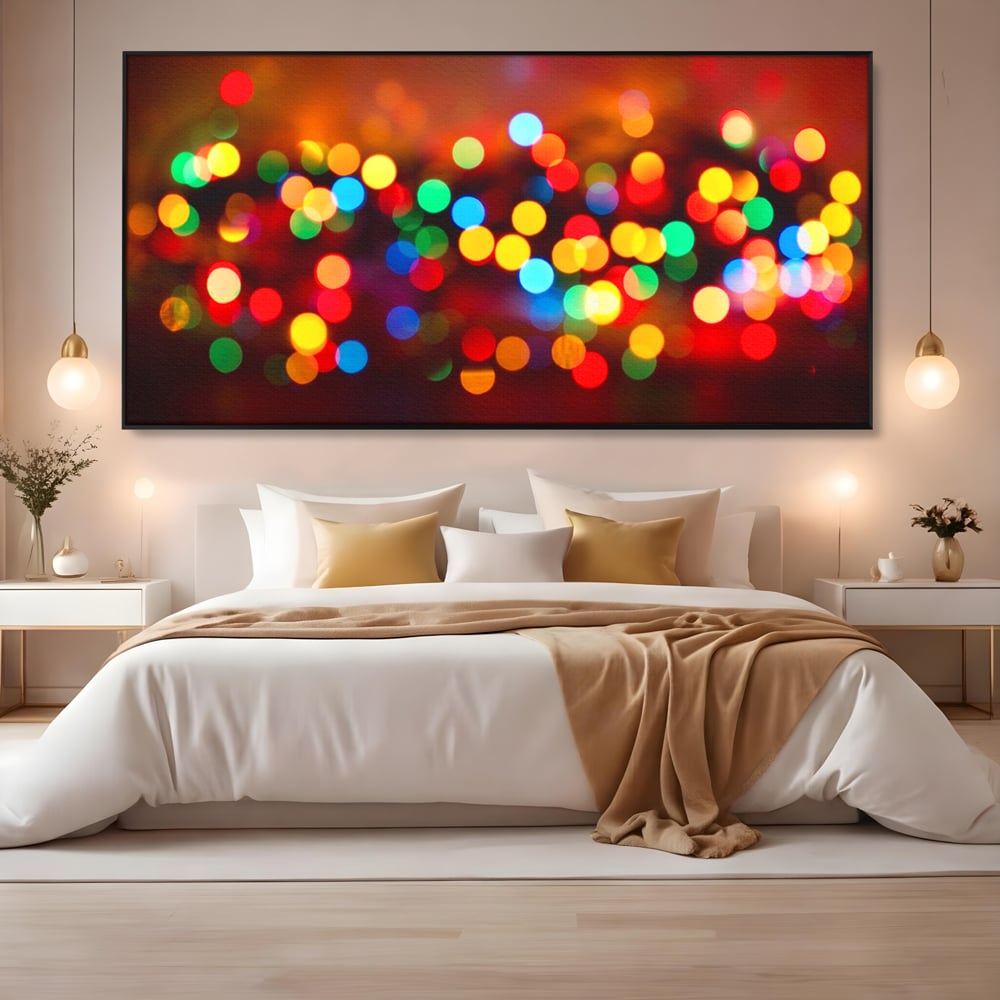 Tablou Canvas Premium LuxCanva® A1255, Lumini, Decorativ, Living, Colorat, Multicolor, Dormitor, Culori Vibrante