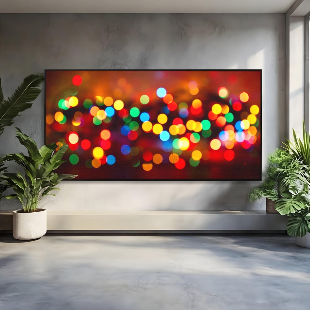 Tablou Canvas Premium LuxCanva® A1255, Lumini, Decorativ, Living, Colorat, Multicolor, Dormitor, Culori Vibrante