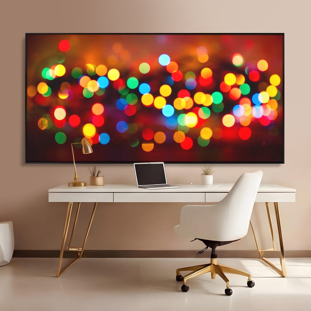 Tablou Canvas Premium LuxCanva® A1255, Lumini, Decorativ, Living, Colorat, Multicolor, Dormitor, Culori Vibrante