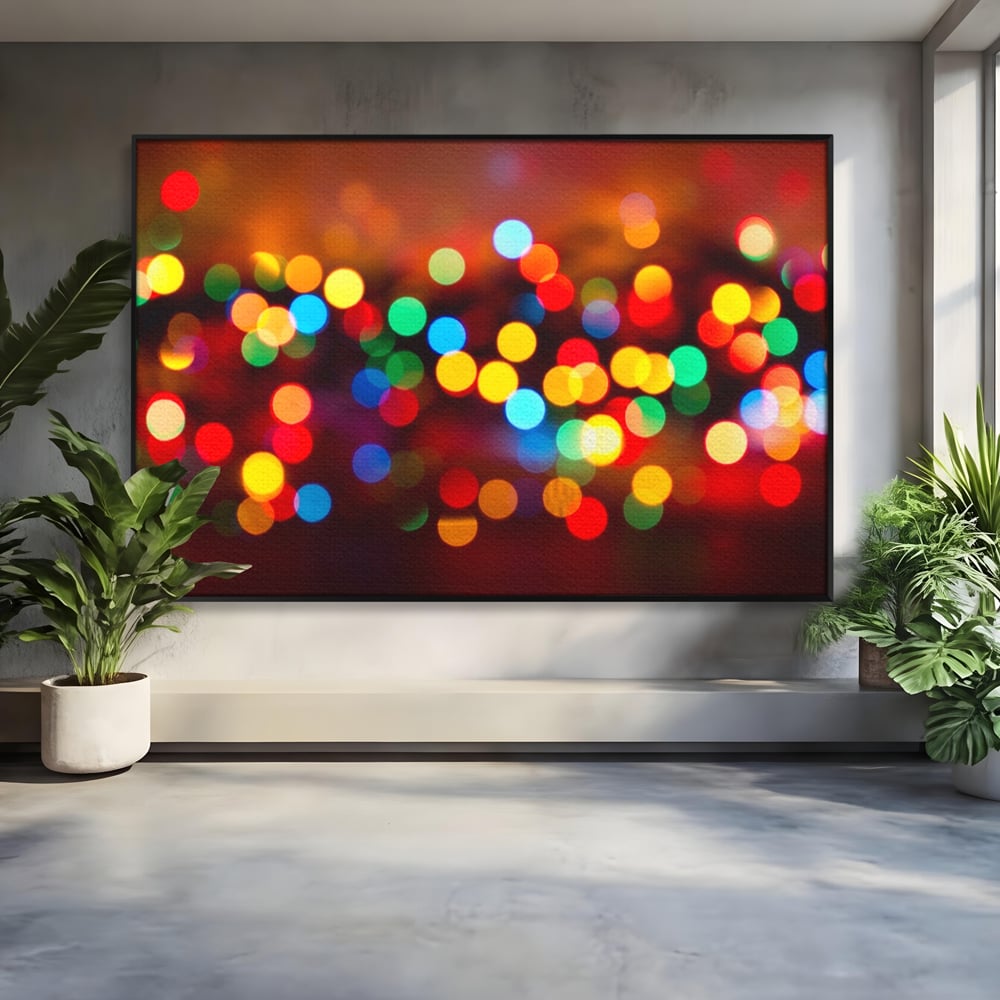 Tablou Canvas Premium LuxCanva® A1255, Lumini, Decorativ, Living, Colorat, Multicolor, Dormitor, Culori Vibrante