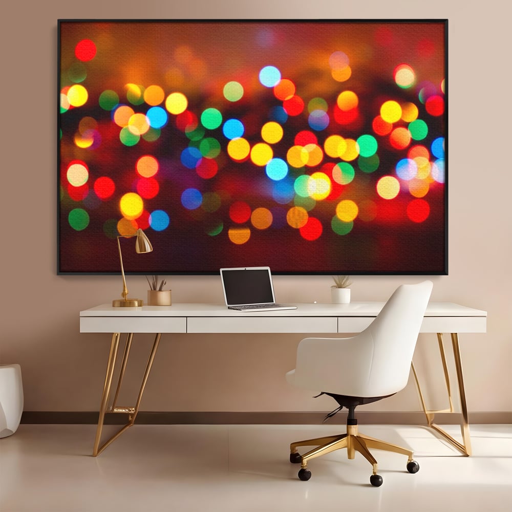 Tablou Canvas Premium LuxCanva® A1255, Lumini, Decorativ, Living, Colorat, Multicolor, Dormitor, Culori Vibrante