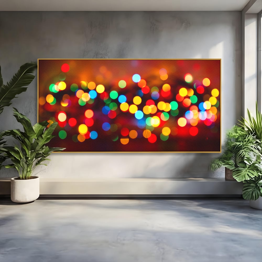 Tablou Canvas Premium LuxCanva® A1255, Lumini, Decorativ, Living, Colorat, Multicolor, Dormitor, Culori Vibrante
