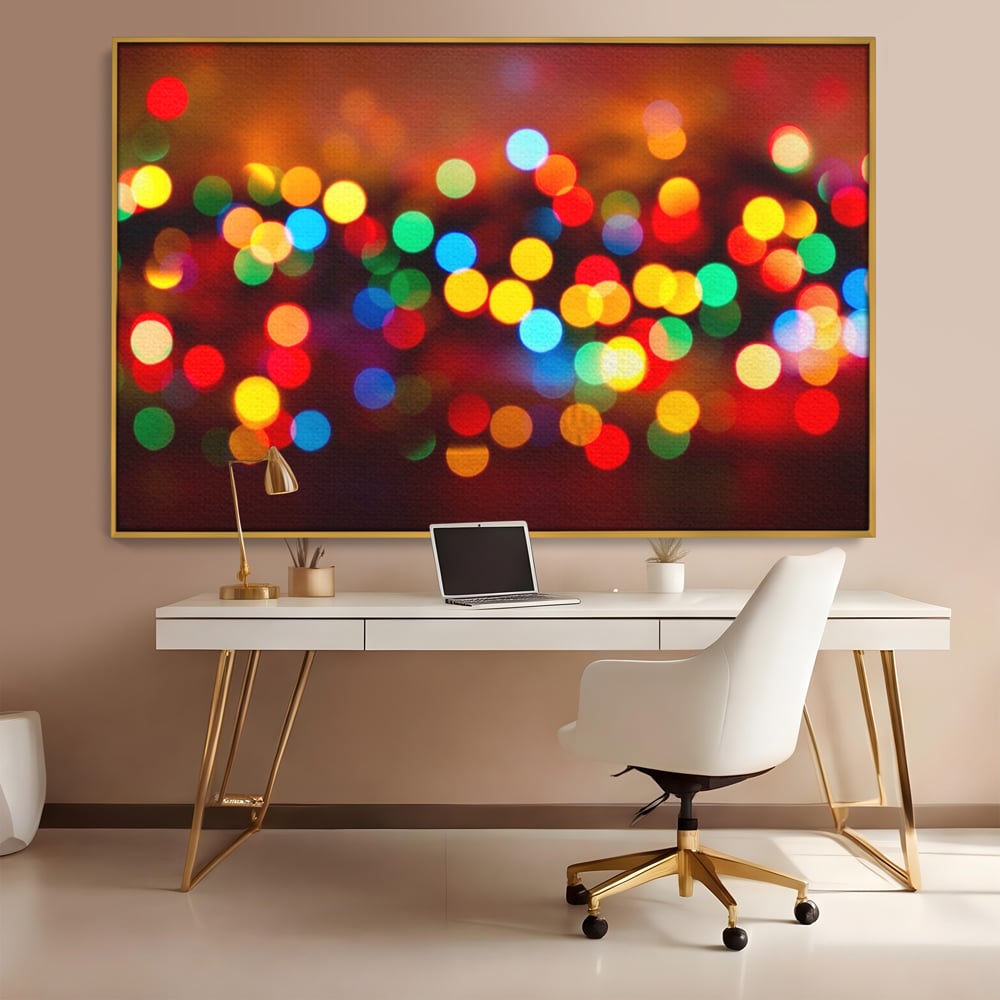 Tablou Canvas Premium LuxCanva® A1255, Lumini, Decorativ, Living, Colorat, Multicolor, Dormitor, Culori Vibrante