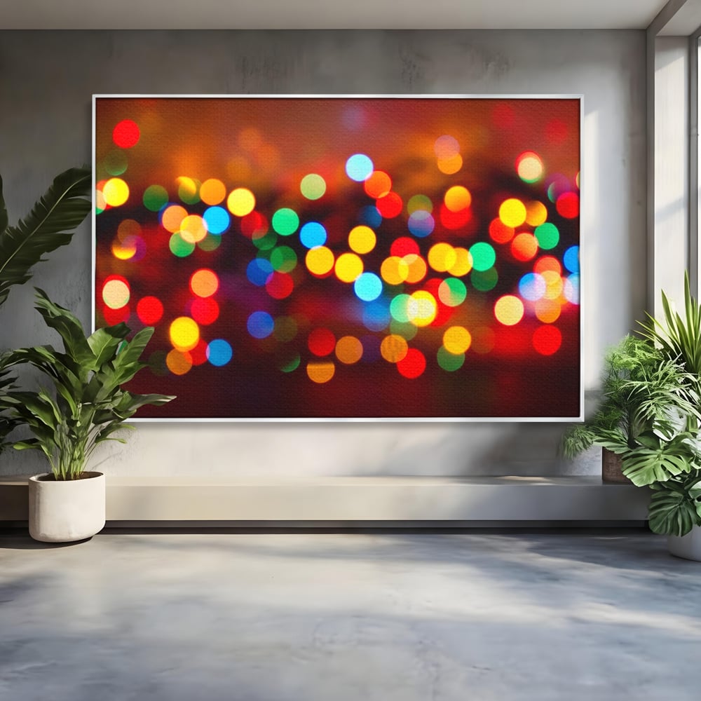Tablou Canvas Premium LuxCanva® A1255, Lumini, Decorativ, Living, Colorat, Multicolor, Dormitor, Culori Vibrante