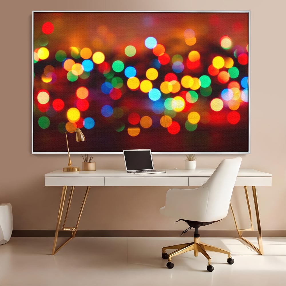 Tablou Canvas Premium LuxCanva® A1255, Lumini, Decorativ, Living, Colorat, Multicolor, Dormitor, Culori Vibrante