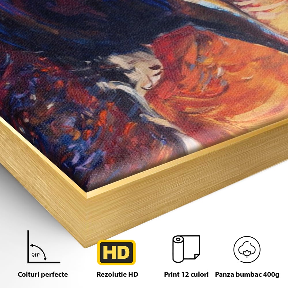Tablou Canvas Premium LuxCanva® A1274, Horse, Living, Cal, Curse, Animal, Dormitor, Culori Vibrante