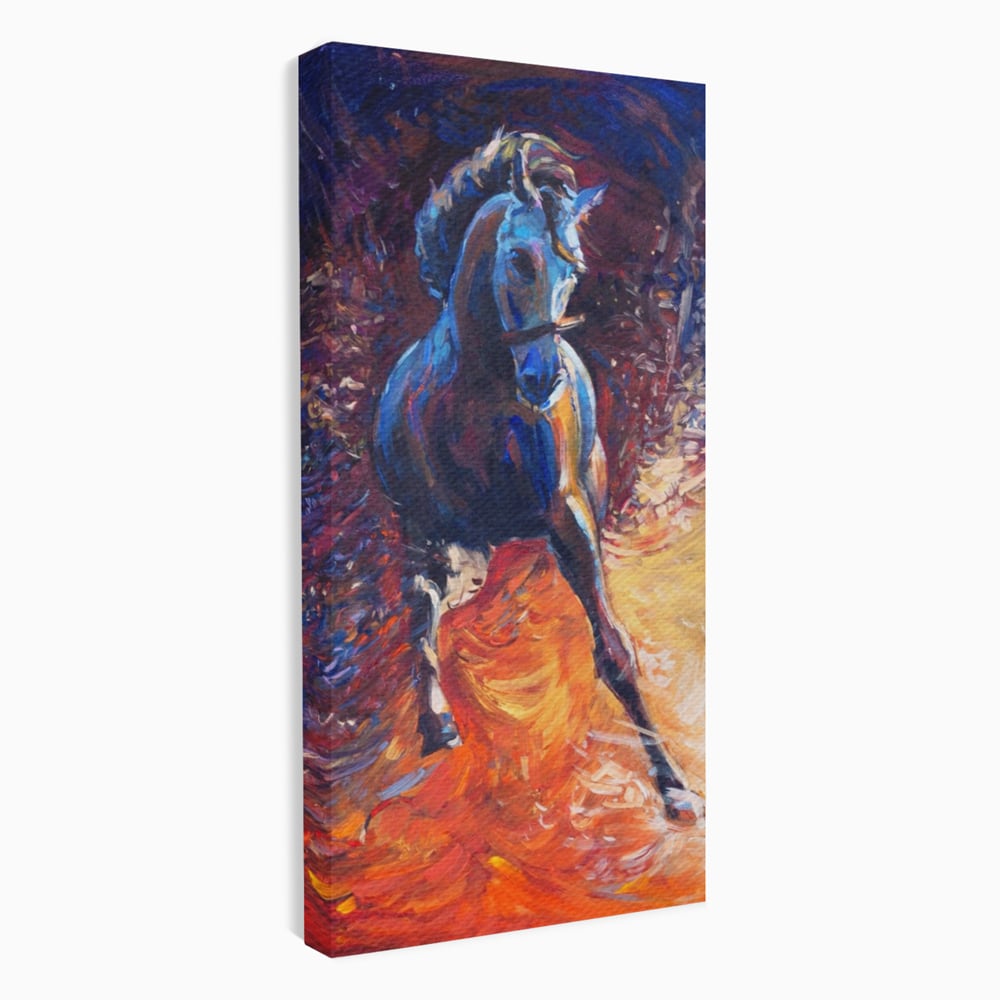 Tablou Canvas Premium LuxCanva® A1274, Horse, Living, Cal, Curse, Animal, Dormitor, Culori Vibrante