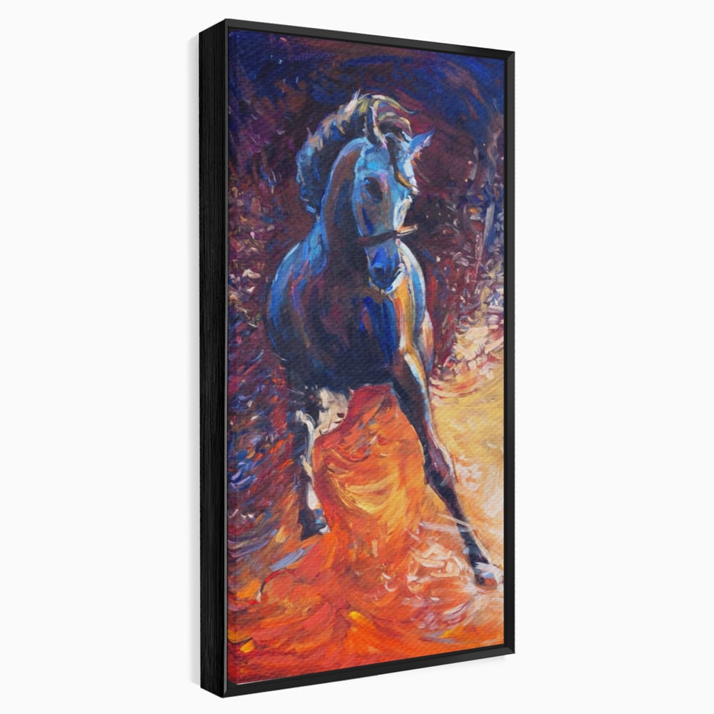 Tablou Canvas Premium LuxCanva® A1274, Horse, Living, Cal, Curse, Animal, Dormitor, Culori Vibrante