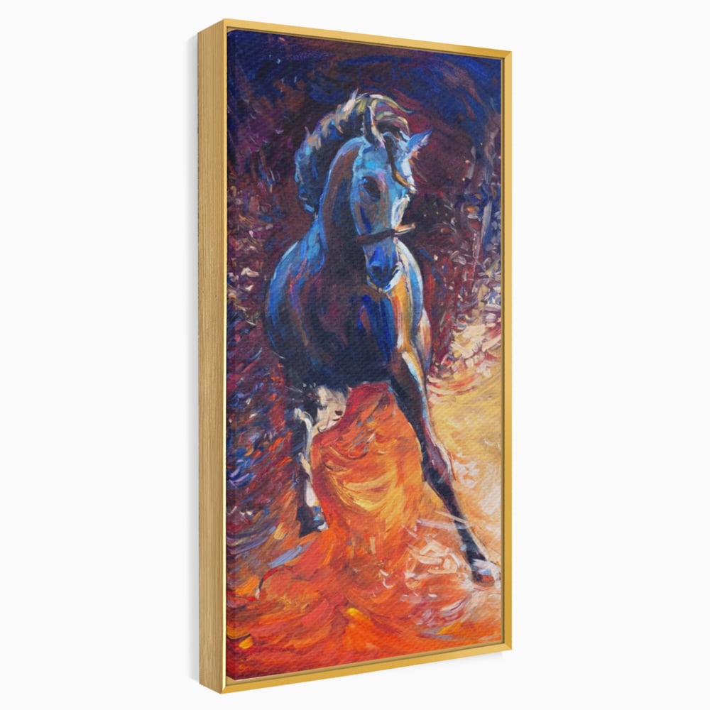 Tablou Canvas Premium LuxCanva® A1274, Horse, Living, Cal, Curse, Animal, Dormitor, Culori Vibrante